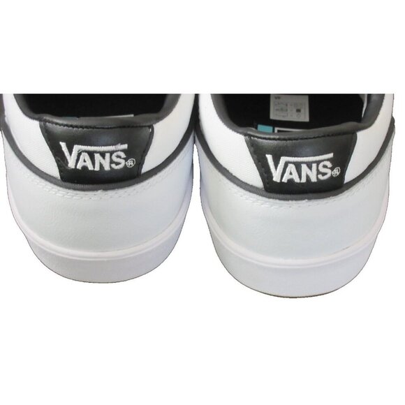 Vans Men's Lowland Cc Jmp R Court True White Black Leather Shoes Sizes NIB - Picture 5 of 5